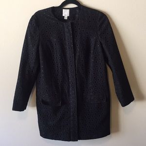 HALOGEN COLLARLESS COAT